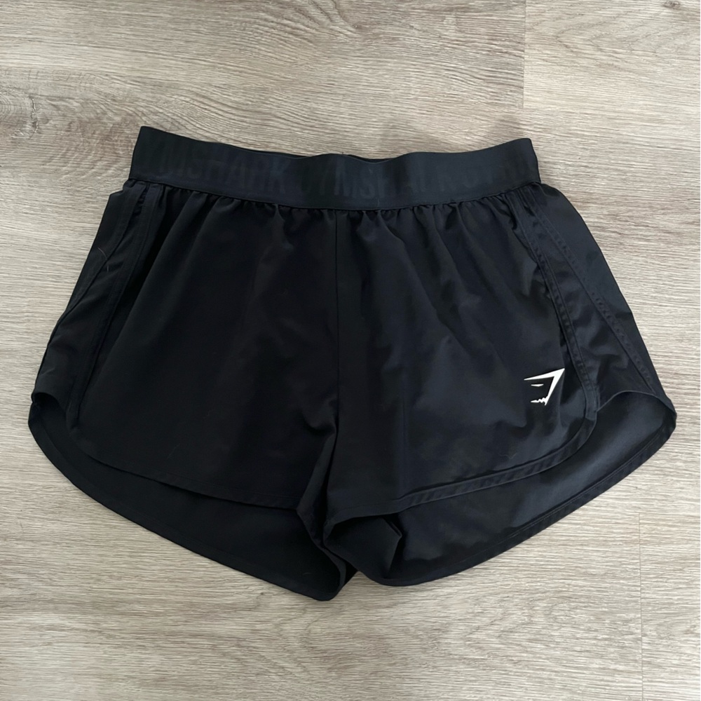 Black Gymshark loose fit training shorts size medium